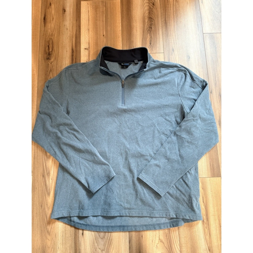 Mondetta Outdoor Projects Quarter Zip Fleece Pullover Blue Men's XL Soft